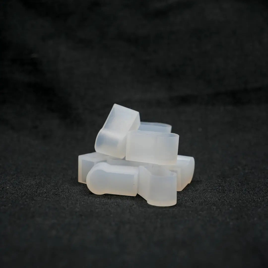 Translucent white plastic connector pieces for 10x13x22 landscape series end cap pack