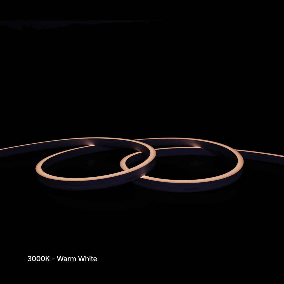 12x20mm Long Distance Neon - RGB + Warm White Per Meter (48V)