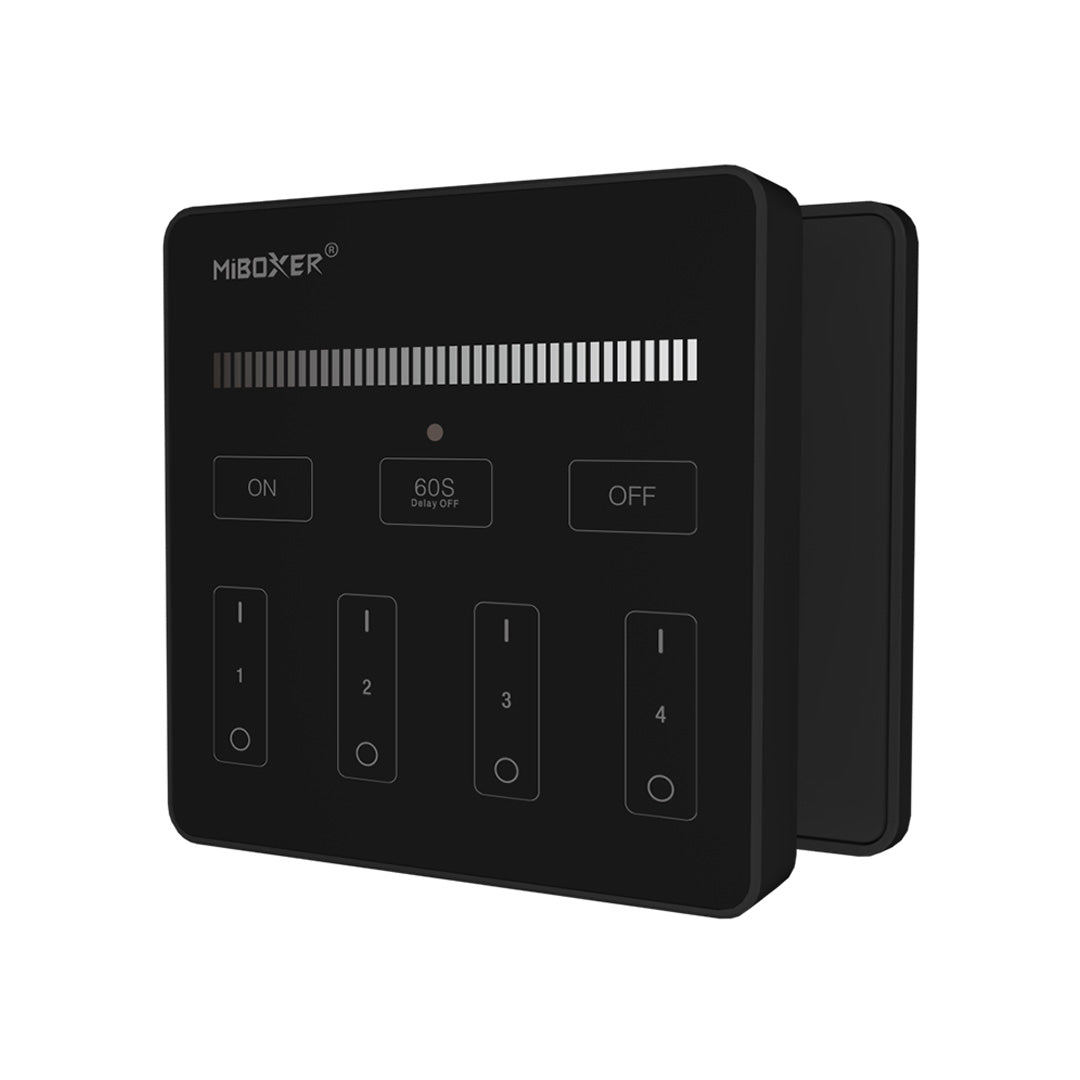 MiBoxer 4-Zone Dimmer Panel Remote (Black)