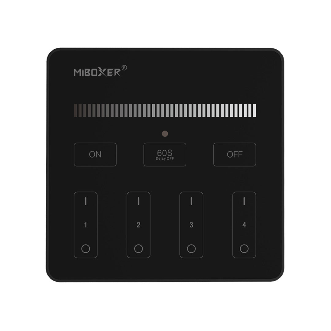 MiBoxer 4-Zone Dimmer Panel Remote (Black)