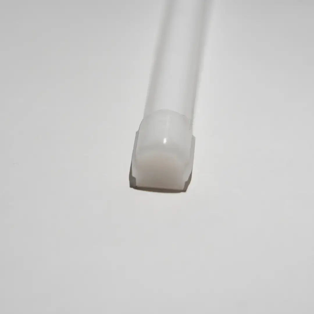 White plastic tube with flat end for 15x13 Flex Neon architectural neon product lighting
