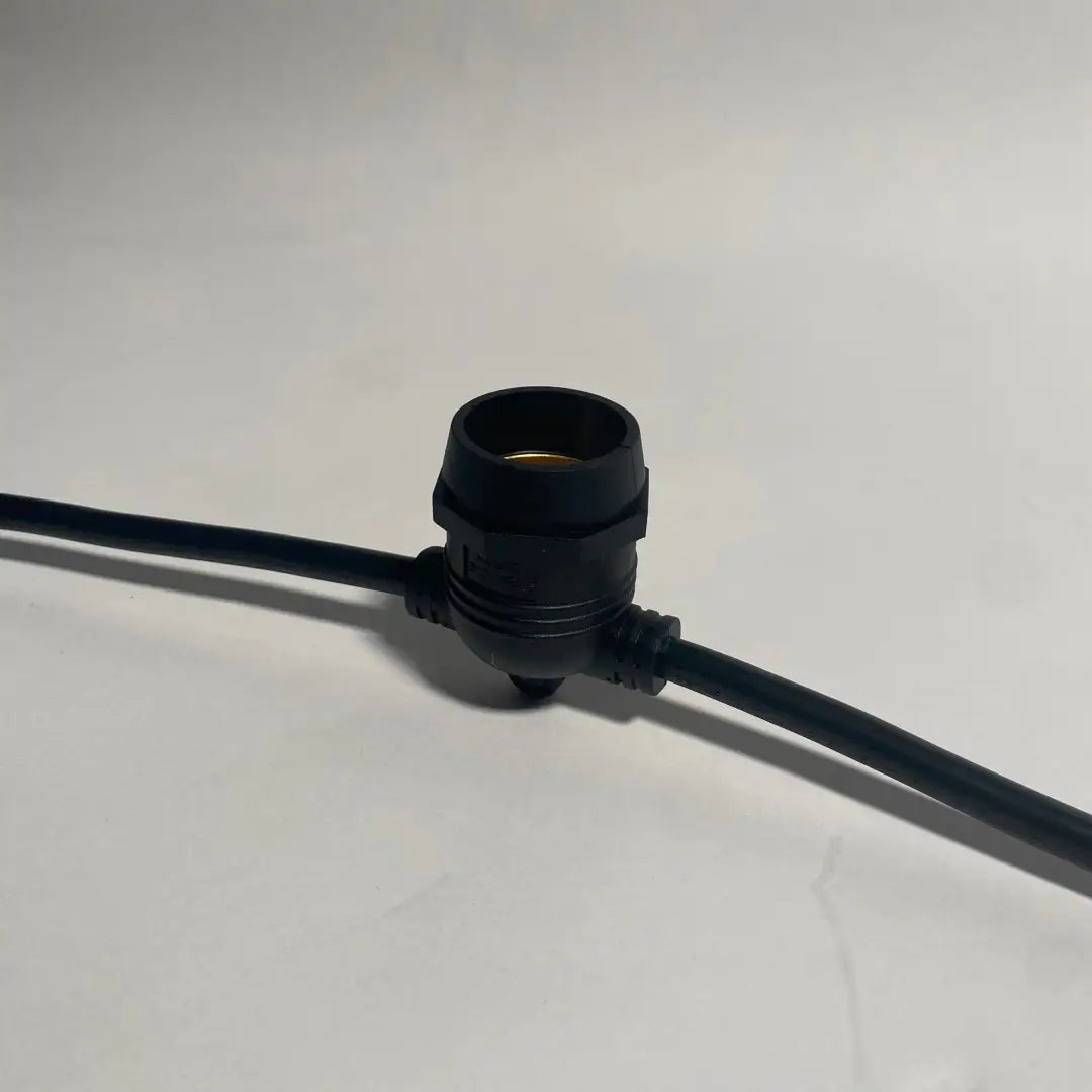 Festoon Cable BLK E27 Round 0.50m (mtr) - Festoon Cable
