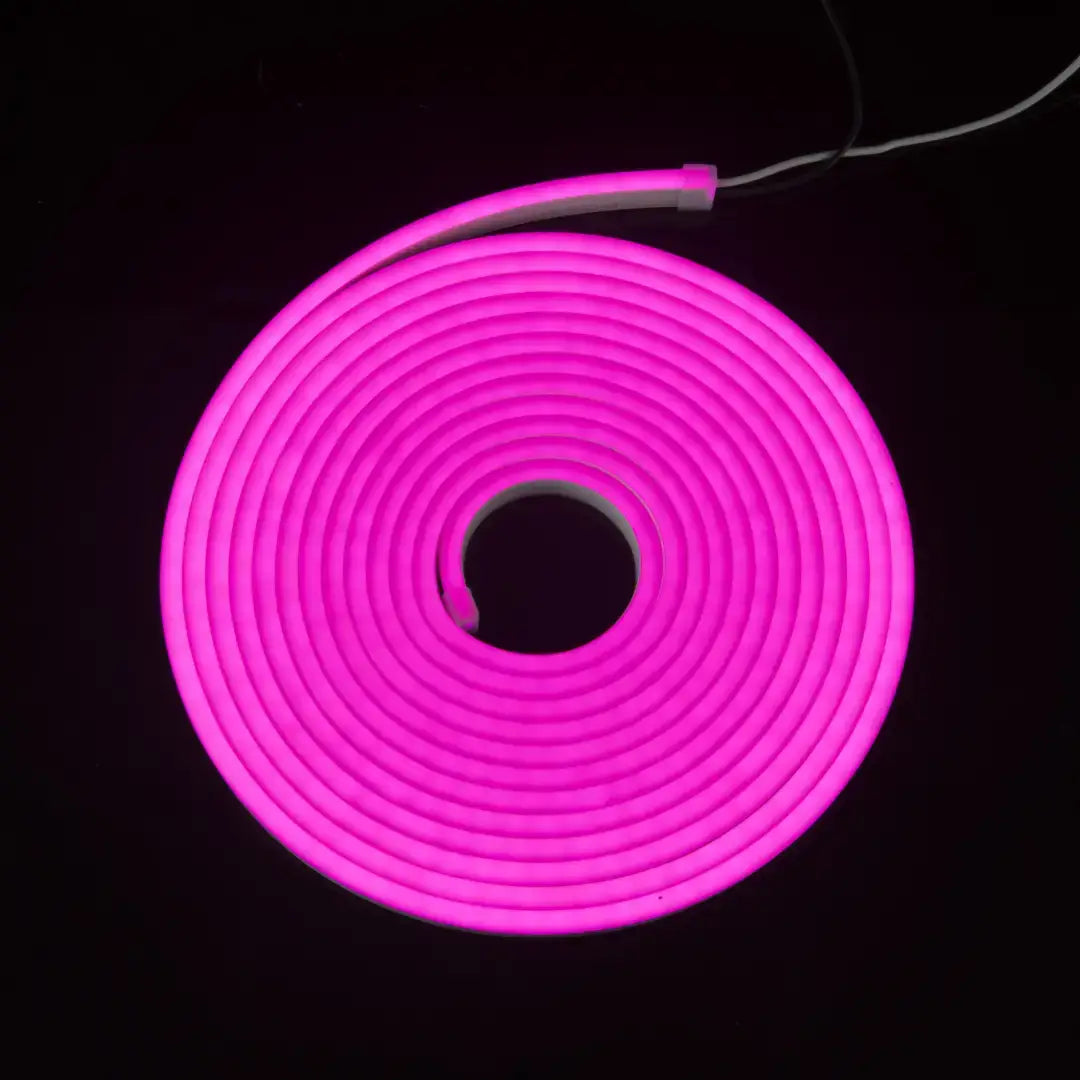 Flexible neon LED coiled pink 8x16 Flex Neon architectural strips for stylish lighting