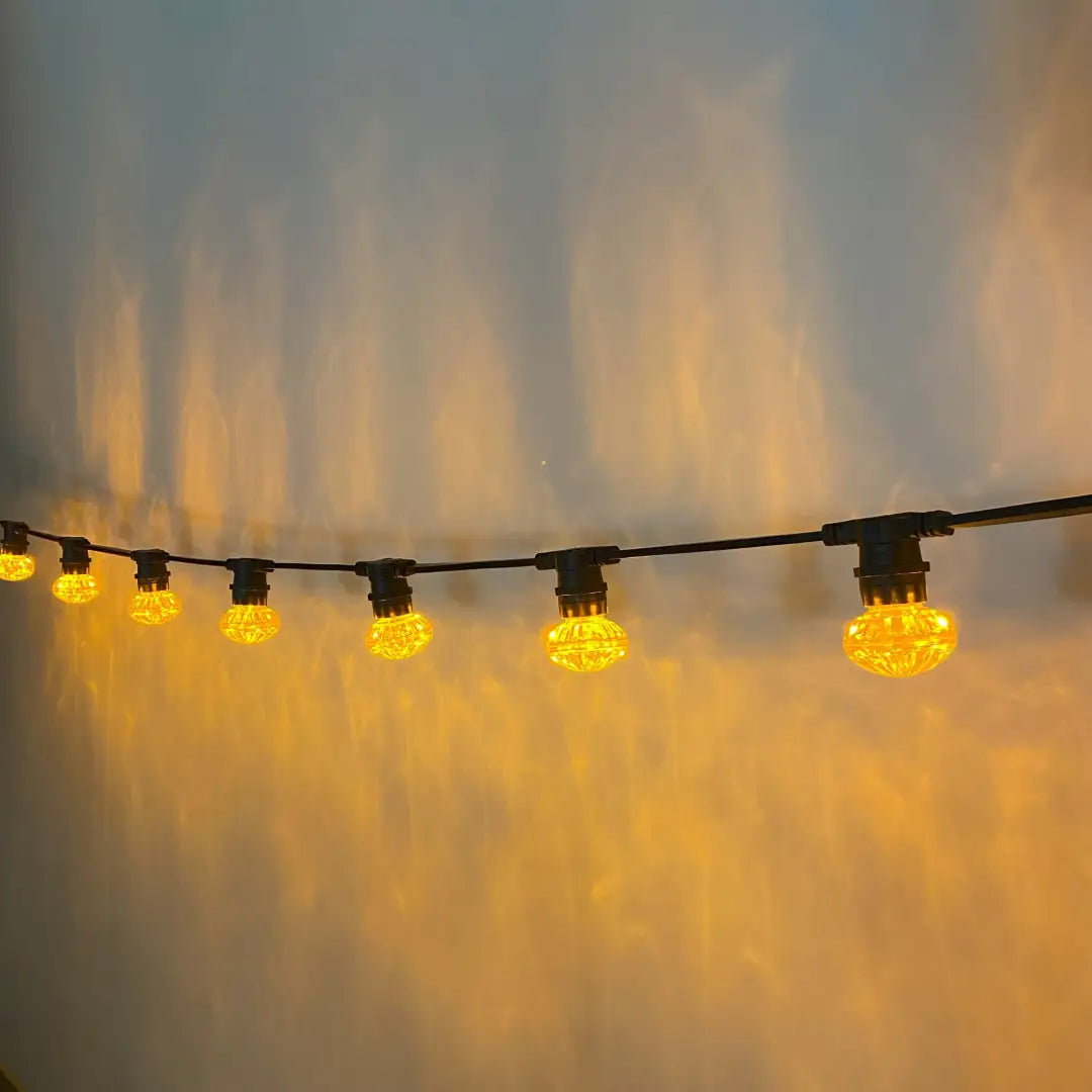 Yellow Cabochon Festoon Lighting Per Meter - Festoon Lighting