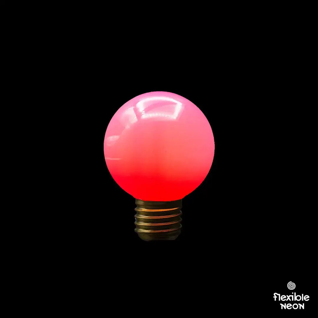 Bulb E27 G60 Rose Pink Quad Filament - Festoon Bulbs