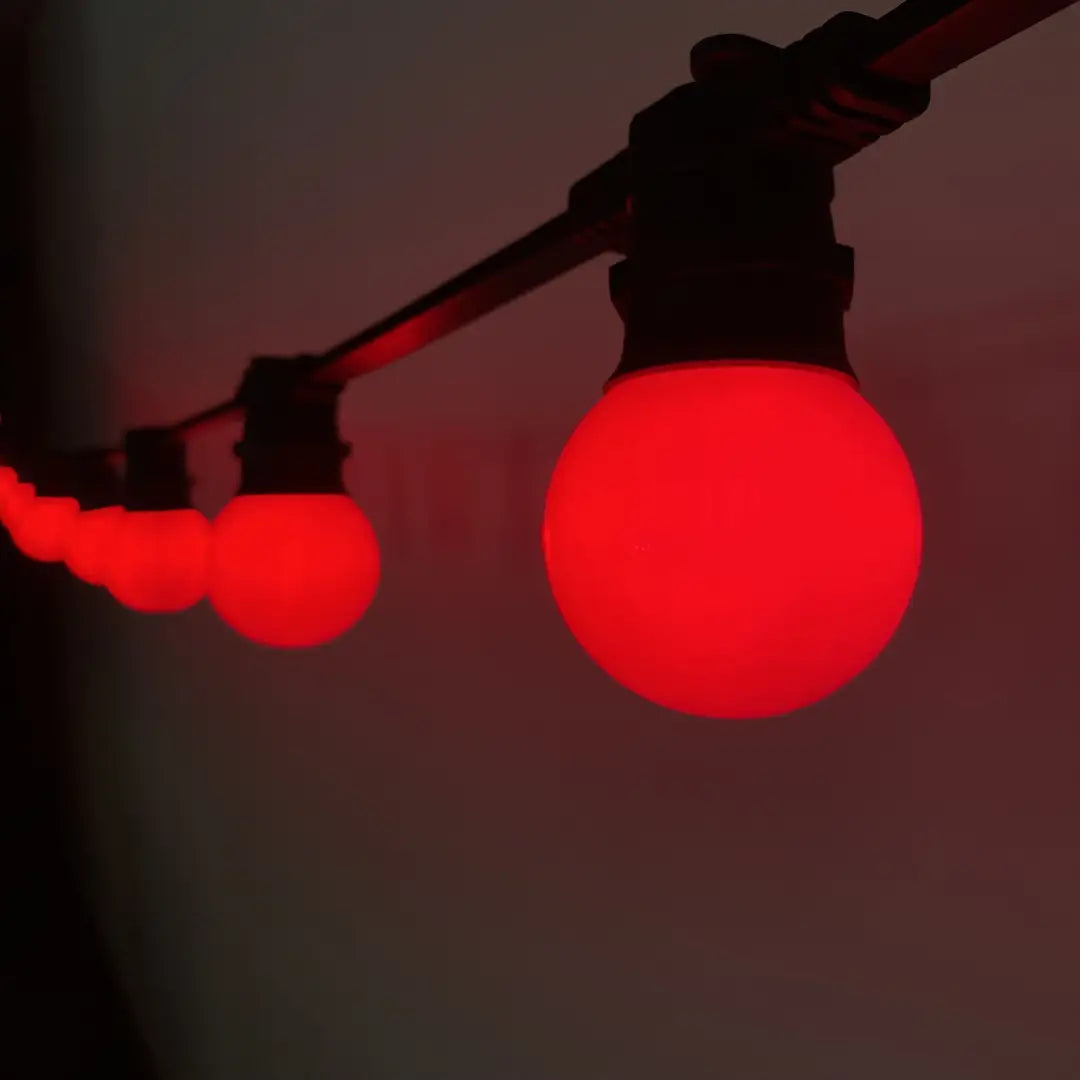 Raspberry Red G60 Festoon Lighting Per Meter - Festoon Lighting