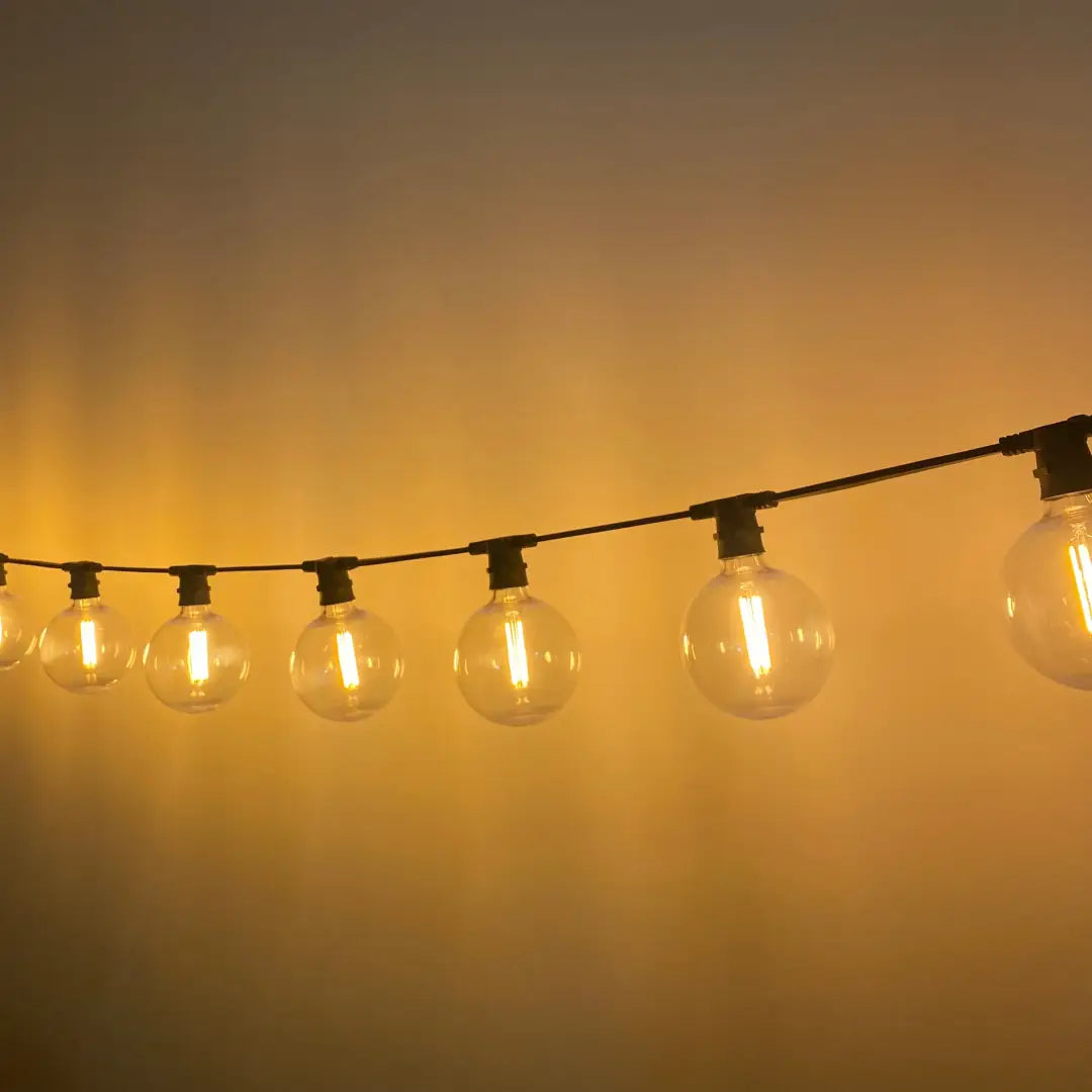 Warm White G125 Clear Festoon Lighting Per Meter - Festoon Lighting