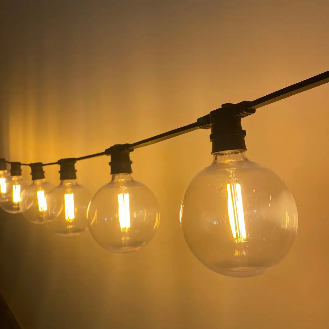 Warm White G125 Clear Festoon Lighting Per Meter - Festoon Lighting