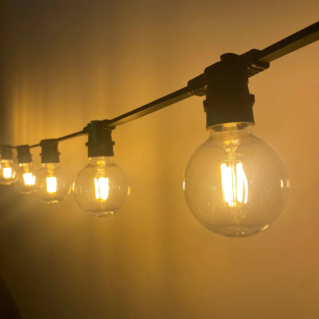 Warm White G80 Clear Festoon Lighting Per Meter - Festoon Lighting