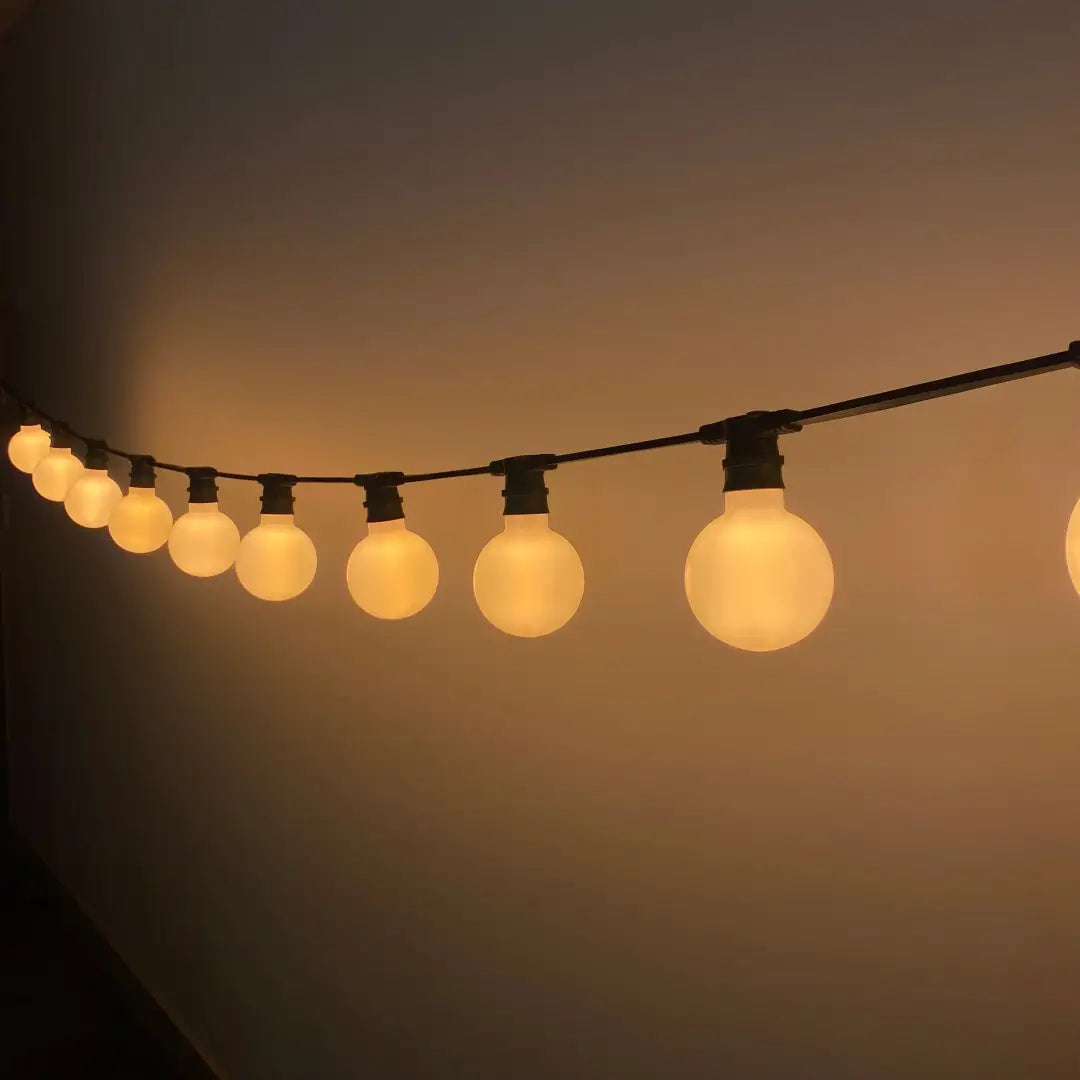 Warm White G95 Milky Festoon Lighting Per Meter - Festoon Lighting