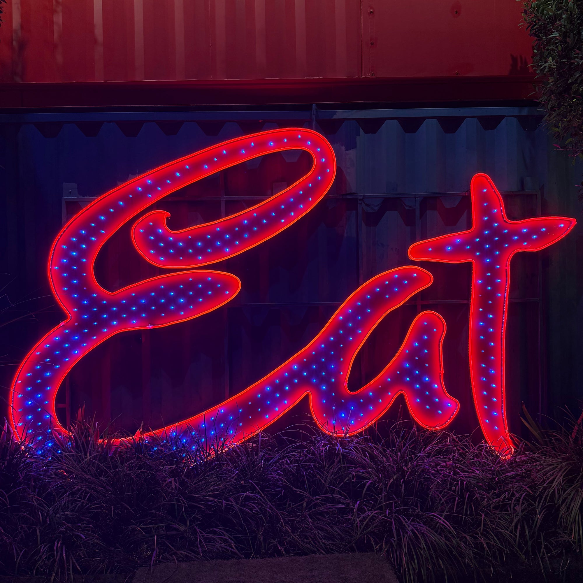 Eat Street Gets a Neon Makeover with Flexible Neon Fire Truck Red