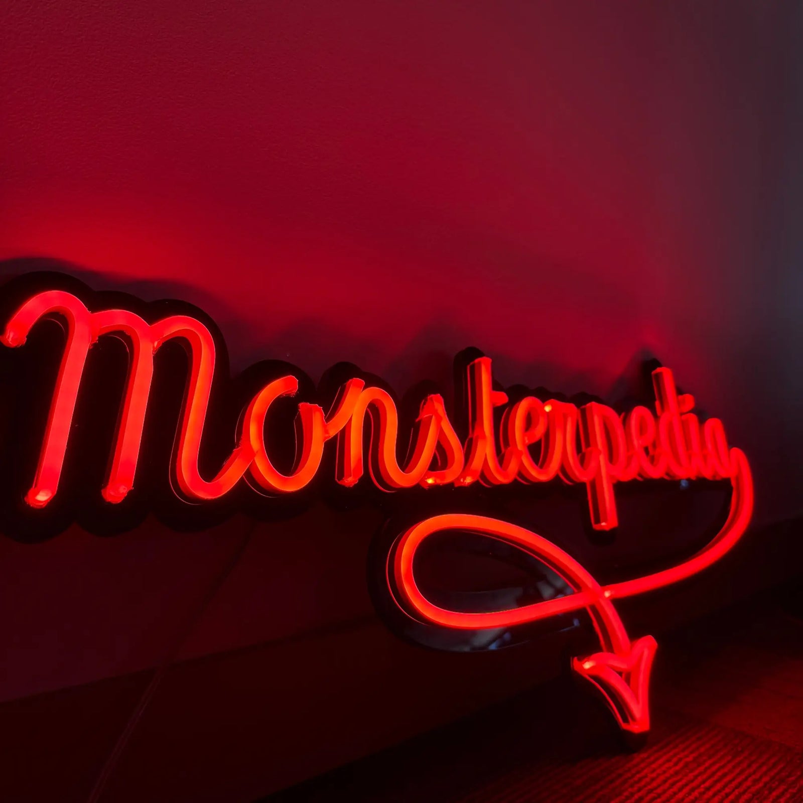 Bold Branding in Fire Truck Red – Our Monsterpedia Sign Project