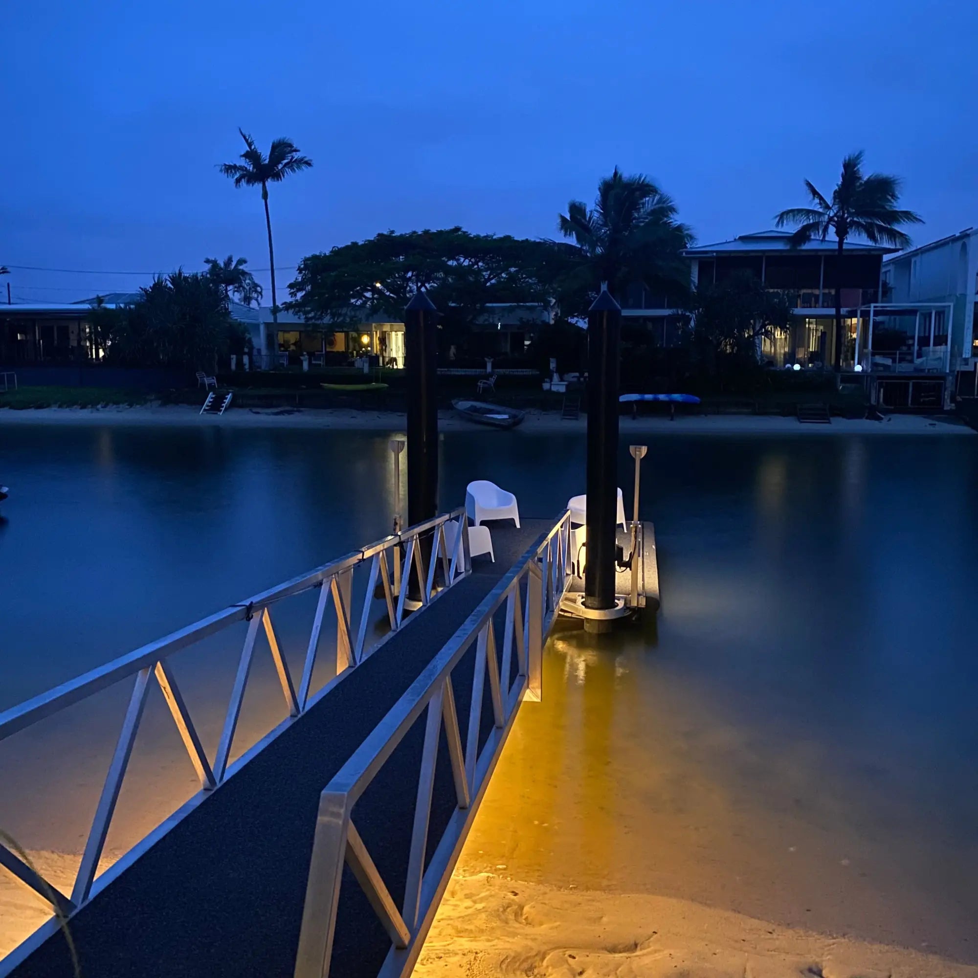 Illuminating Tallebudgera Creek with Jetty Underlighting