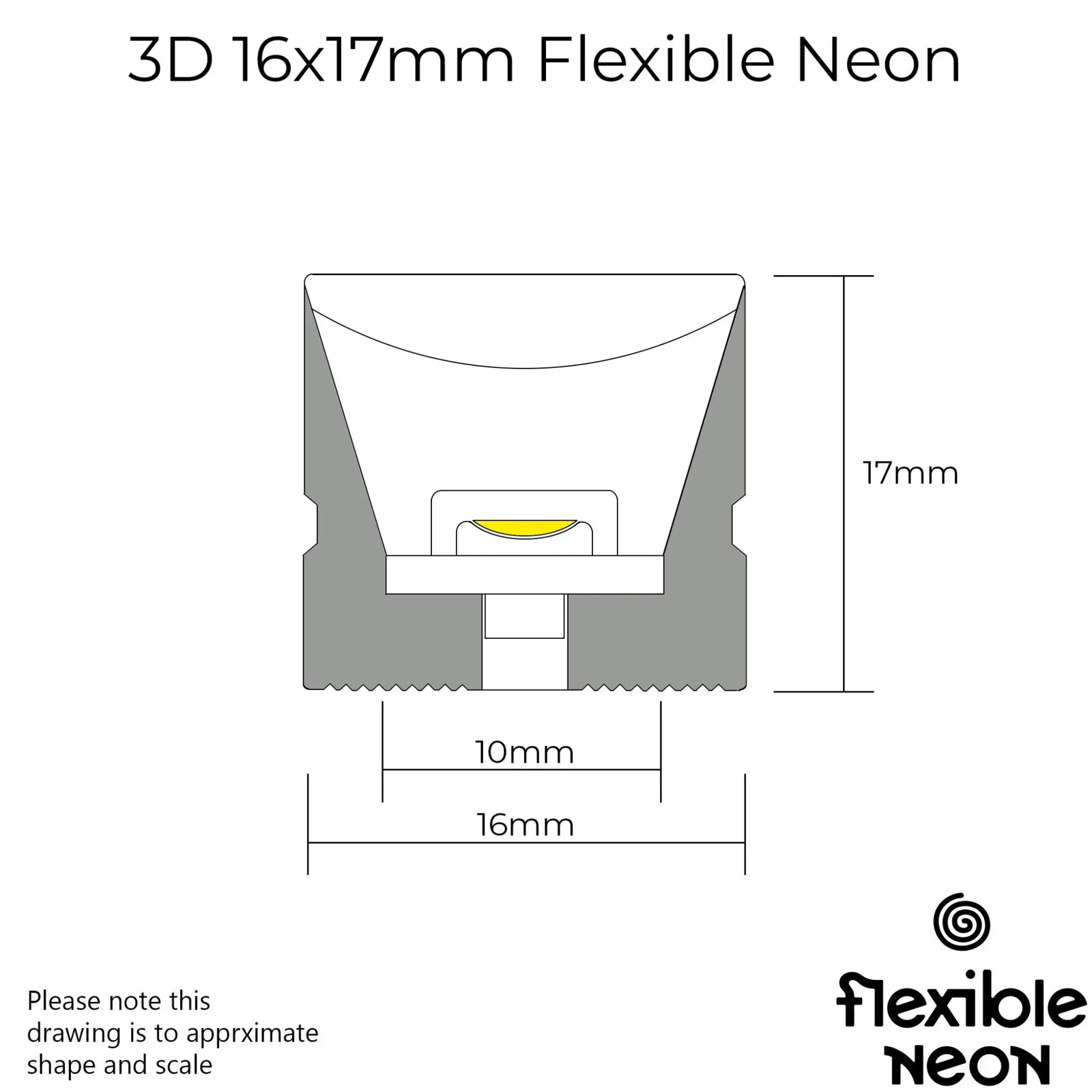 3D 16x17mm Flex Neon 3D 16x17mm Flex Neon