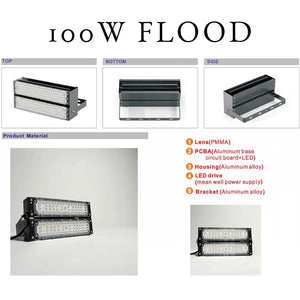 100w Green Floodlight with 36V Transformer - Floodlight