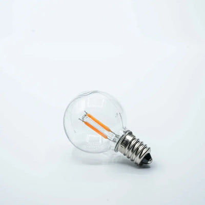 Bulb E14 G40 Clear 1800K Double Filament - Festoon Bulbs