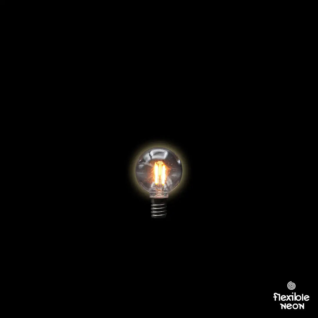 Bulb E14 G40 Clear 2000K Double Filament - Festoon Bulbs