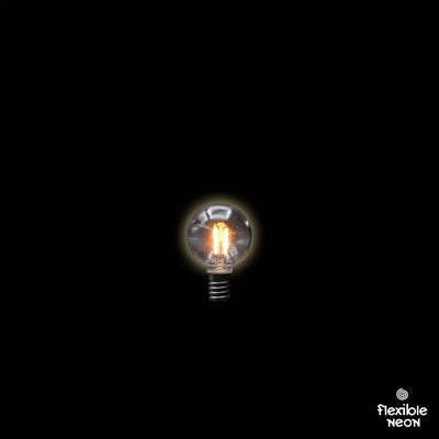 Bulb E14 G40 Clear 2000K Double Filament - Festoon Bulbs