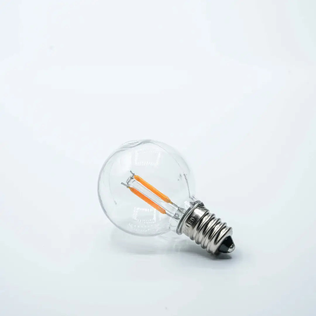 Bulb E14 G40 Clear 2000K Double Filament - Festoon Bulbs