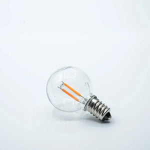 Bulb E14 G40 Clear 2000K Double Filament - Festoon Bulbs