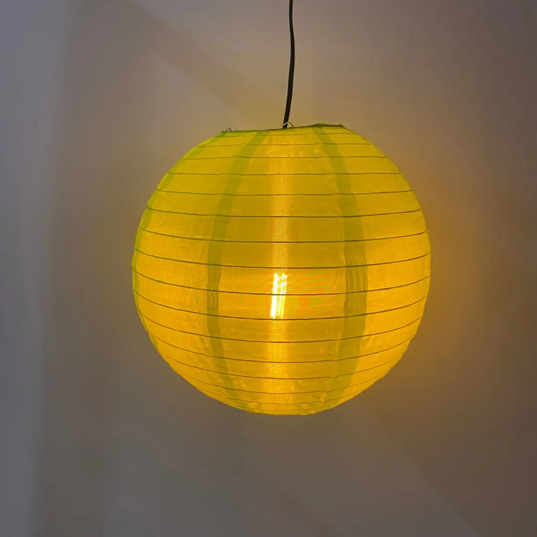 Lantern - 35cm Round Apple Green - Festoon Bulbs