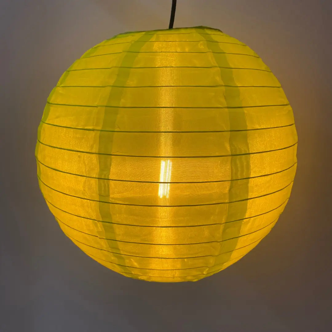 Lantern - 35cm Round Apple Green - Festoon Bulbs