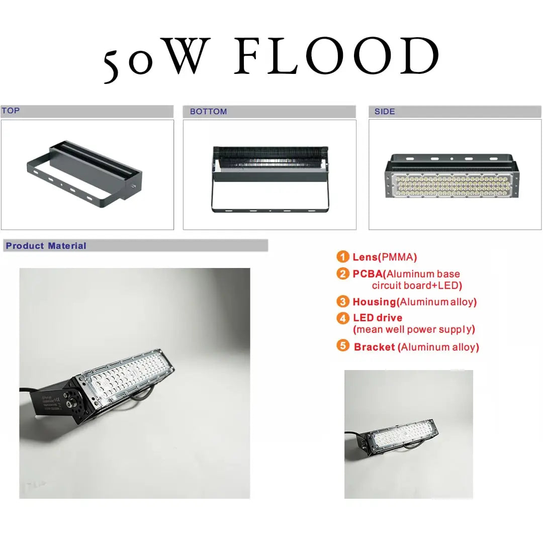 50w Blue Floodlight with 36V Transformer - Floodlight