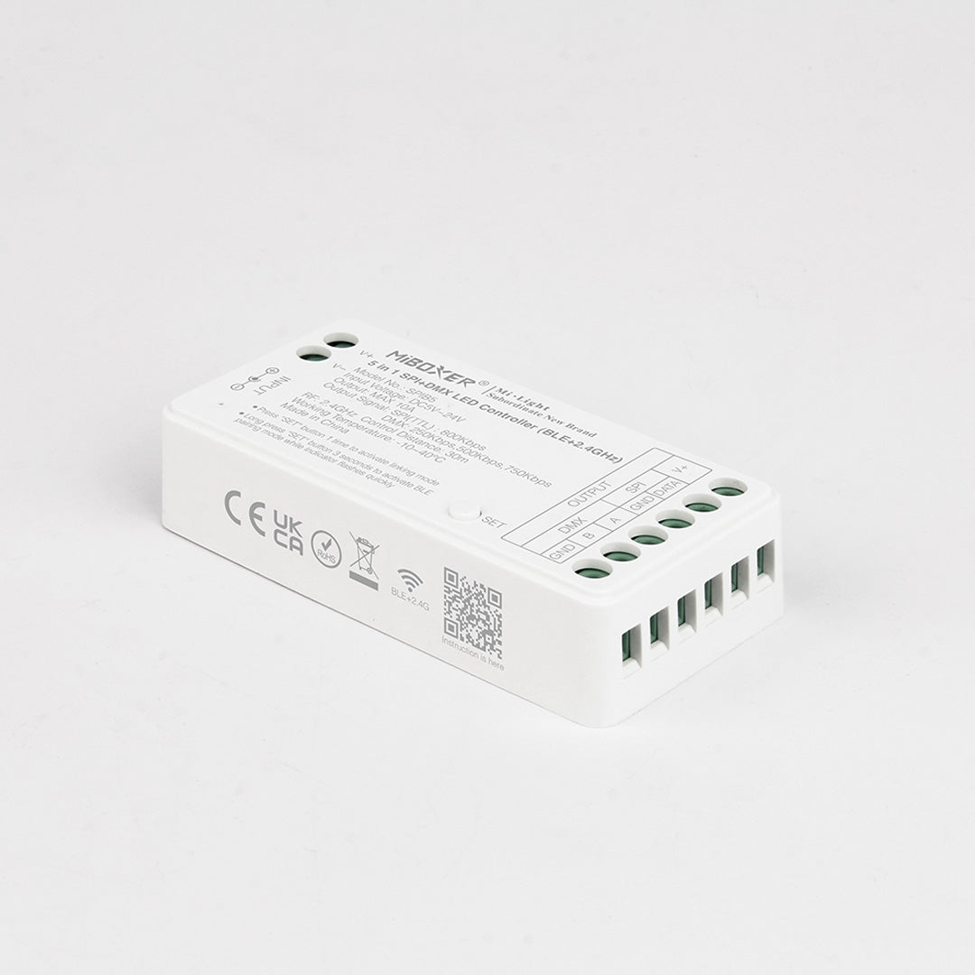 MiBoxer 5 in 1 SPI+DMX LED Controller (BLE+2.4G)