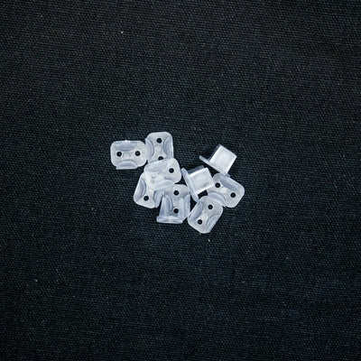 Collection of clear plastic cord locks for 6x12 plastic mount clips and 6x12 flex neon products