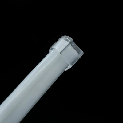 White plastic pen with clear cap for 8x10x16 end cap in flexible neon lighting setup