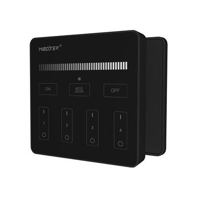 MiBoxer 4-Zone Dimmer Panel Remote (Black)