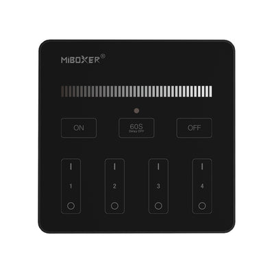 MiBoxer 4-Zone Dimmer Panel Remote (Black)