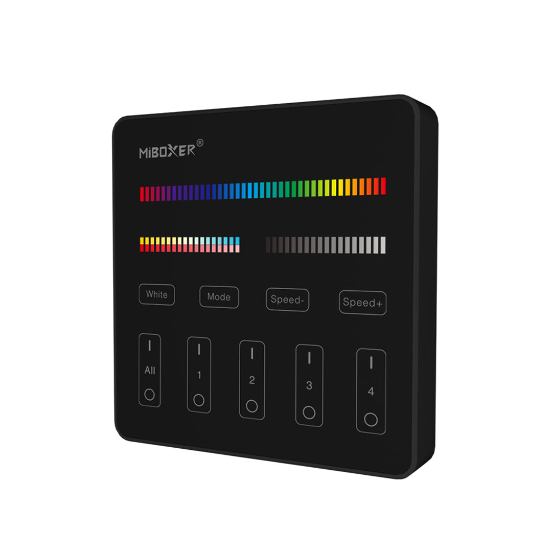 MiBoxer 4-Zone Panel RGB+CCT Remote (Black)