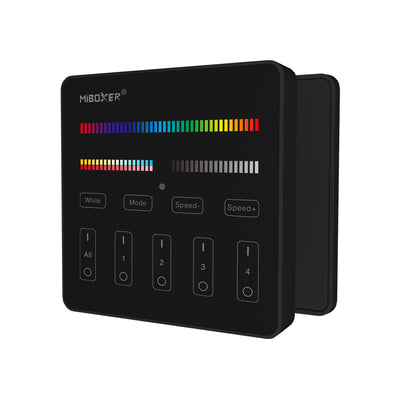 MiBoxer 4-Zone Panel RGB+CCT Remote (Black)