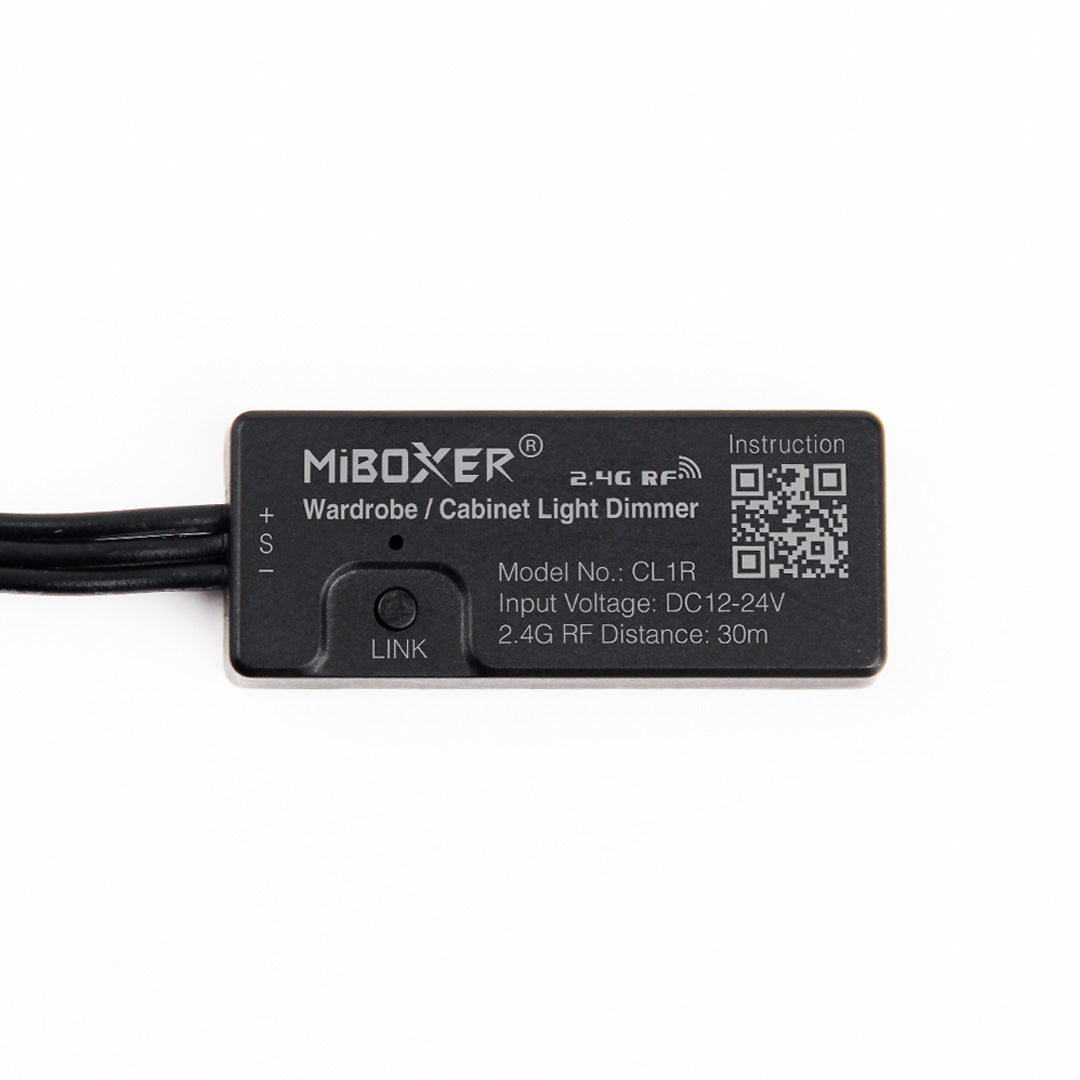 MiBoxer RF Smart LED Dimmer for Cabinets & Wardrobes (Mini 12–24V Controller)