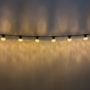 50m Warm White Cabochon Festoon Lighting Bundle (0.5m Spacing)