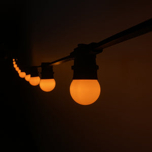 Tangerine Orange Festoon Lighting Per Meter (0.5m Spacing)