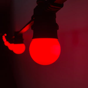 Raspberry Red Festoon Lighting Per Meter (0.5m Spacing)