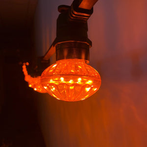 Cabochon Orange Flat Festoon Lighting Per Meter (0.5m Spacing)