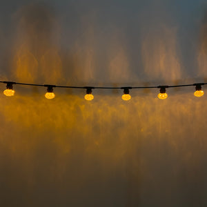 Cabochon Yellow Flat Festoon Lighting Per Meter (0.5m Spacing)