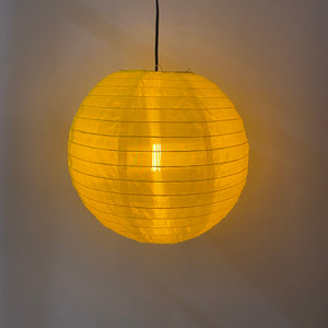 Lantern - 35cm Round Yellow