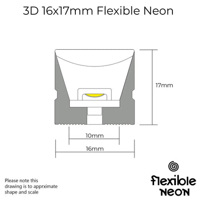 16x17mm 1M Aluminium Channel
