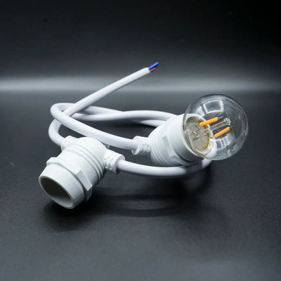 Festoon Cable WHT E27 Round 0.50m Spacing (mtr) - Festoon Cable