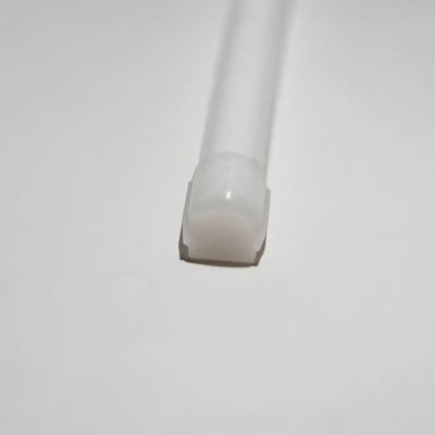 White plastic tube with flat end for 15x13 Flex Neon architectural neon product lighting