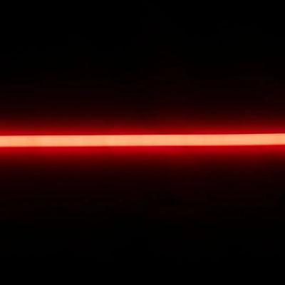 Glowing red flex neon horizontal light strip for architectural neon and vertical bending displays