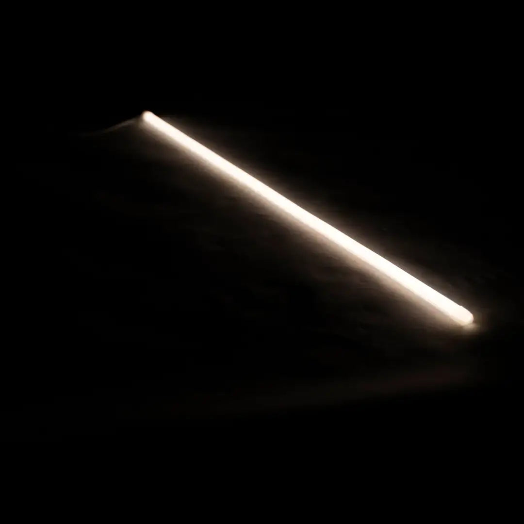 Flexible neon light bar glowing white for architectural applications in 15x13 Flex Neon Warm White 3000K