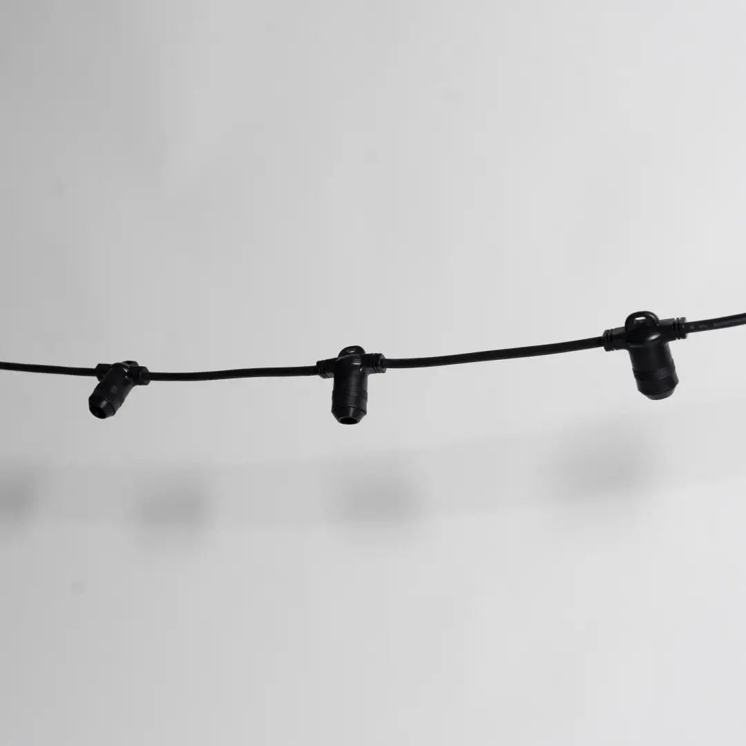 Festoon Cable BLK E14 Round 0.2m Spacing (10mtr) - Festoon Cable