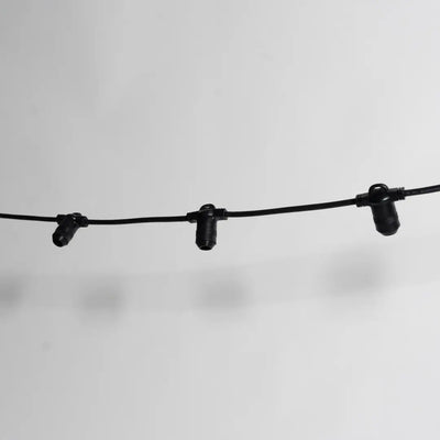 Festoon Cable BLK E14 Round 0.2m Spacing (10mtr) - Festoon Cable