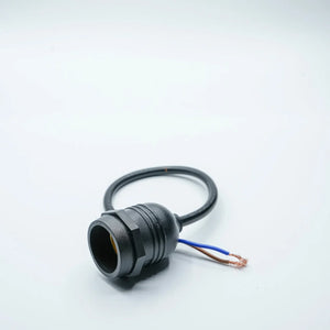 E27 IP44 Black Socket - Festoon Bulbs