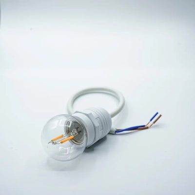 E27 IP44 White Socket - Festoon Bulbs